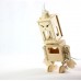 Wooden Robot Lamp